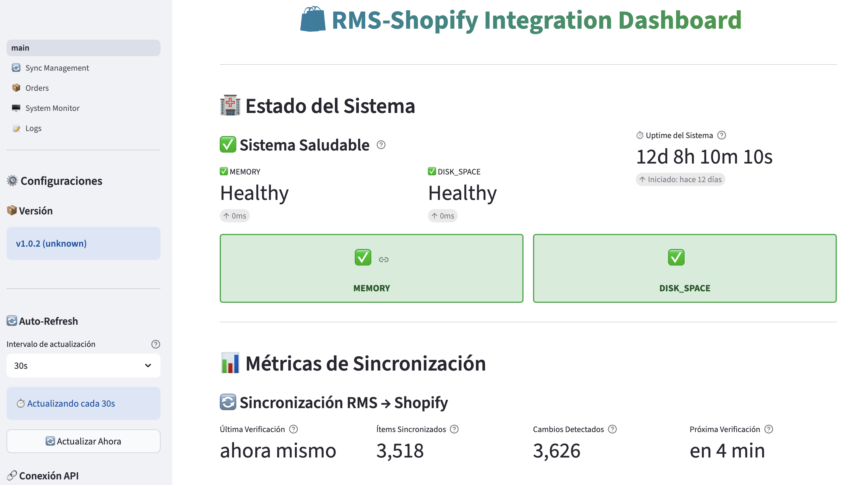 Dashboard RetailFlow